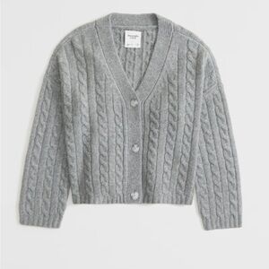 Abercrombie cable short cardigan